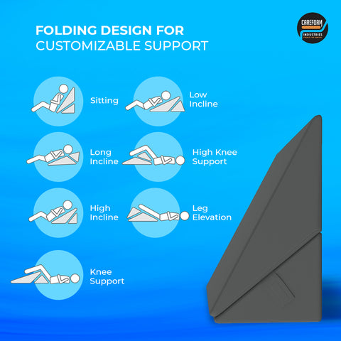 Wellgiver Memory Foam Wedge Pillow for Neck & Back Pain Relief Wellgiver Memory Foam Wedge Pillow for Neck & Back Pain Relief