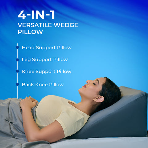 Wellgiver Memory Foam Wedge Pillow for Neck & Back Pain Relief Wellgiver Memory Foam Wedge Pillow for Neck & Back Pain Relief