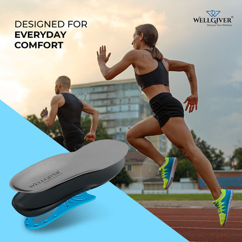 WELLGIVER DuetCloud Gel max insoles | India's number one insole for pain relief and comfort | Trim to fit | Shoe Insoles for Men & Women | Size (8-13) WELLGIVER DuetCloud Gel max insoles | India's number one insole for pain relief and comfort | Trim to fit | Shoe Insoles for Men & Women | Size (8-13)