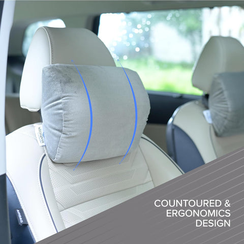 WELLGIVER Utlrasoft Car Neck Pillow (Pack of 2) WELLGIVER Utlrasoft Car Neck Pillow (Pack of 2)