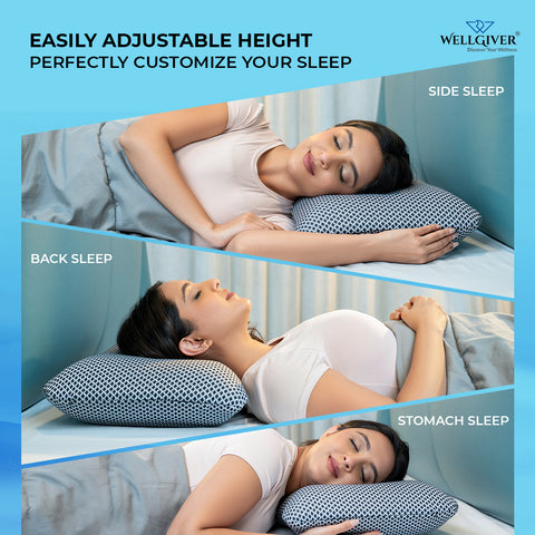 WELLGIVER ComfortCloud Orthopedic Memory Foam Pillows