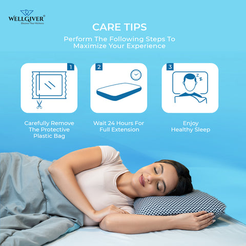 WELLGIVER ComfortCloud Orthopedic Memory Foam Pillows