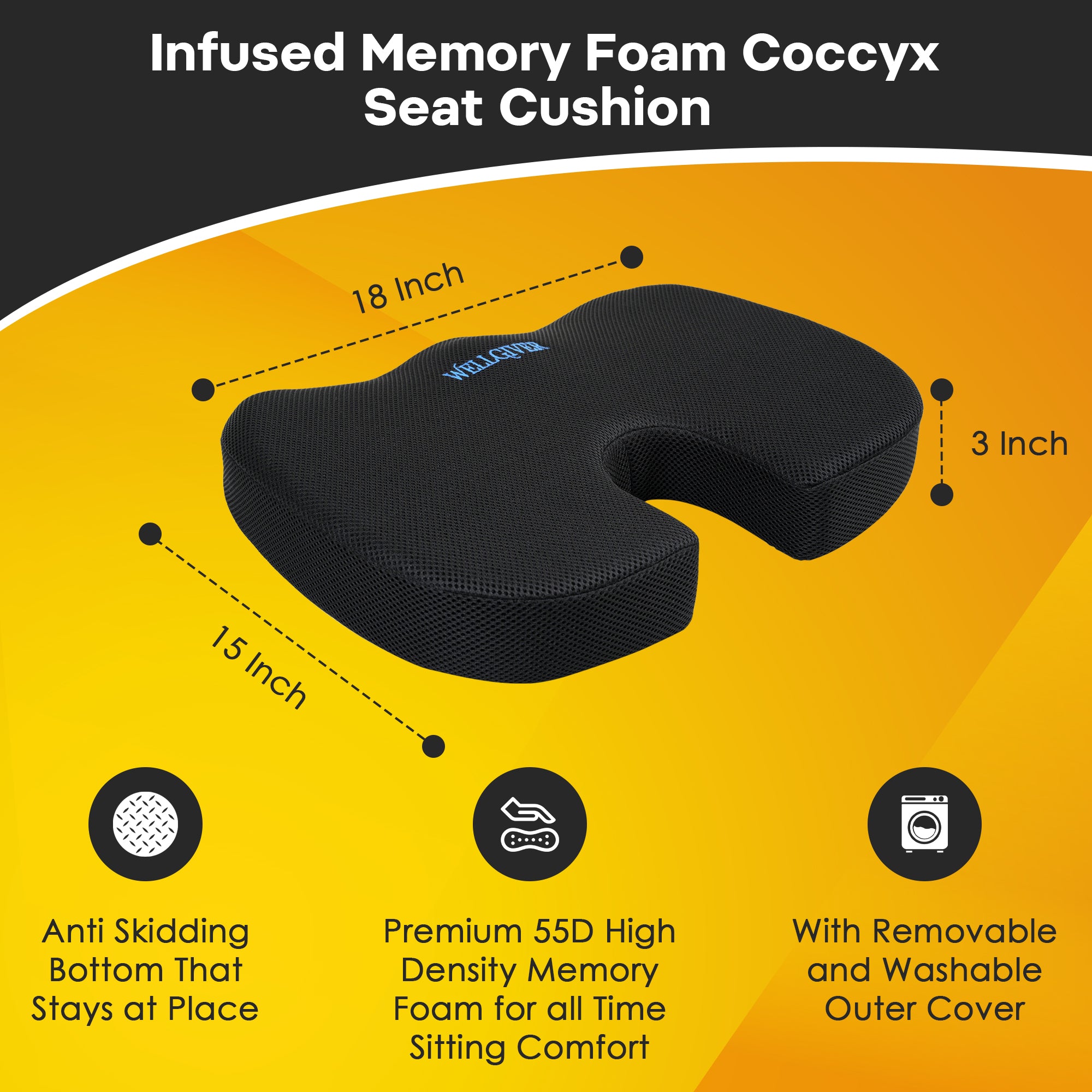 Orthopedic coccyx seat cushion best sale