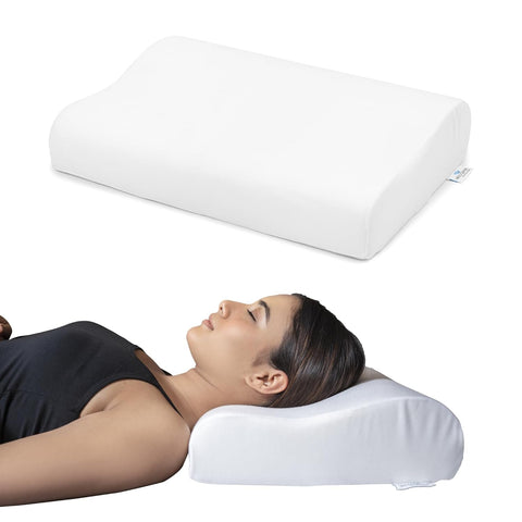 WELLGIVER Cervical Orthopedic Contour Memory Foam Pillow for Sleeping