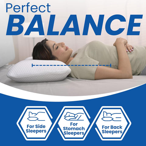 WELLGIVER ComfortCloud Orthopedic Memory Foam Pillows