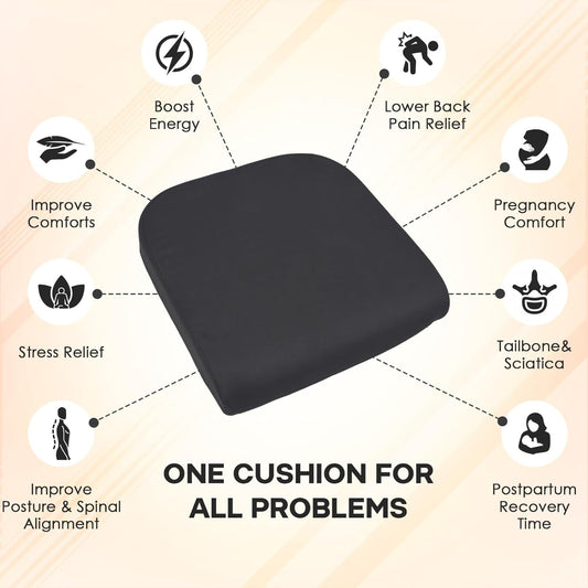 WELLGIVER Memory Foam Multipurpose Seat Cushion