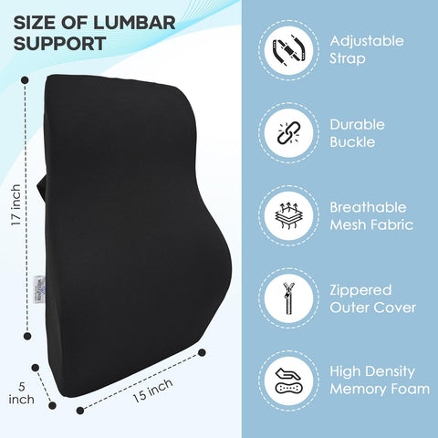 WELLGIVER Orthopedic Large Back Support Cushion