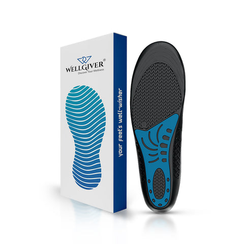 WELLGIVER DuetCloud Gel max insoles | India's number one insole for pain relief and comfort | Trim to fit | Shoe Insoles for Men & Women | Size (8-13)