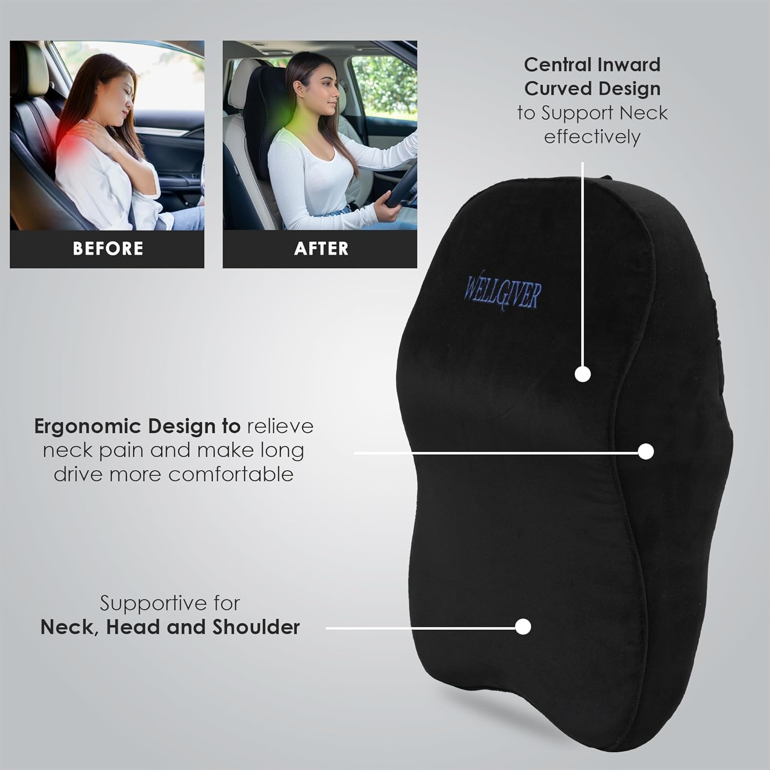 Neck on sale headrest pillow